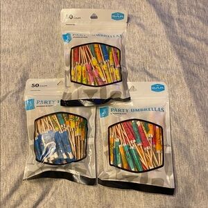 Cocktail Drink Umbrellas Parasol Picks 150 Pieces 4” Paper Party Festive Decor